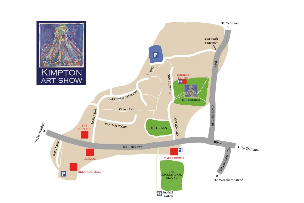 Kimpton Art Show Map